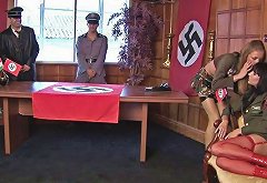 Nazi Chicks Get Fucked In The Office Of Their Commanding Officer