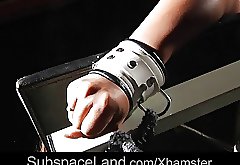 Obstinate Vivien hard whipped and masturbated in bondage