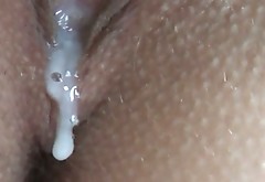 Closeup pussy cumming with fresh  lady juicy