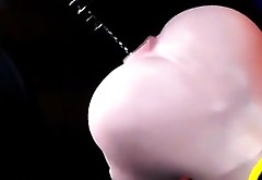 Busty 3D animation hot ass fucking by robot