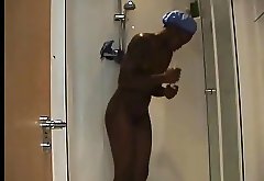 Black Chick Takes a Shower & Plays With Her Sweet Wet Pussy