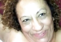 Old Latina Wants it Deep Inside her Asshole