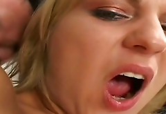 Lovely blondie takes one of these fat rods in her anus