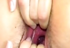 Luxury kitchen toy in her pussy hole