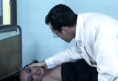 Salty nurse Dora Venter fucks innocent doctor