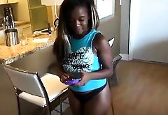 Amateur big black ass girlfriend pumped and videotaped