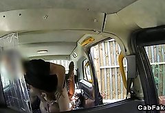 Busty amateur anal fucks in fake taxi