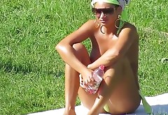 Topless Girls Beach Voyeur Video