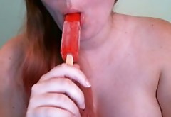 Licking Popsicle Like I Want to Lick Your Dick