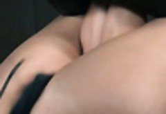 Restrained porn slut Syren de Mer is toy fucked in brutal BDSM fuck video