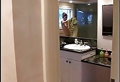 Jaime mom in the bathroom JOI