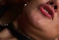 Brunette whore having intense and rough anal sex