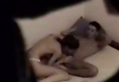 Attractive dark haired bitch gets fucked hard on the bed