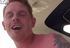 Plump chick with pierced clit gets her slit fucked on a yacht