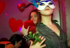 St. Valentine's party turns into a hot group sex with busty sexy bitches