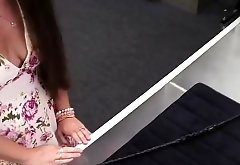 Sexy teen with nice tits gets fucked in the office