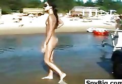 Naked 19yo Walking Around The Beach