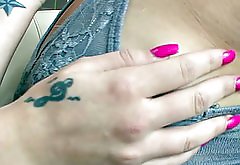 Tattooed step sis pussy oral