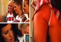 Kinky student is not against to lick sweet kitty of his strict brunette teacher