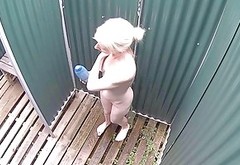 Blonde MILF Women Has No Idea About Spy Camera in