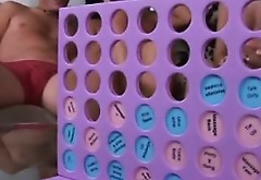 Group sex video with Connect Four game for adults