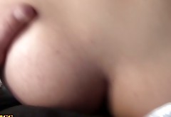 Clown faced slut is creampied after a hardcore outdoor fuck