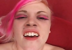 Addicted to sex emo hoochie takes penis in her anal hole on a pov camera