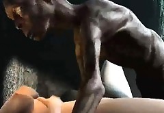 3D cartoon babe fucked in the woods by Gollum