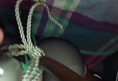 Her tied in swing