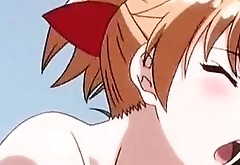 Horny guy impregnates hot teen anime girls XX