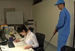 Japanese secretary Imanaga Sana stayed late in the office Any Porn