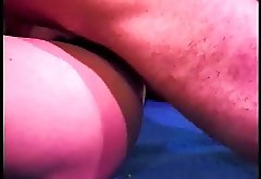 Blonde with massive tits loves a big thick cock in her asshole