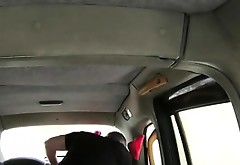 Cute lady pays anal sex for taxi fare