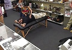 Tight asian pawns her twat and fucked
