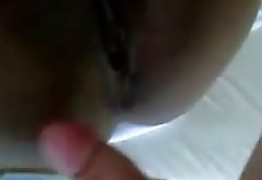 Ebony whore with a mask on her face sucks a hard cock deepthroat