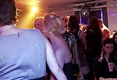 Real euro first timers buff the knob in public