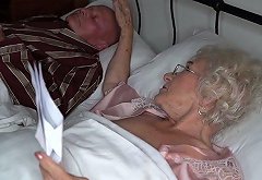 Granny Norma is cheating on her husband with young hot blooded lover