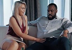 Charming blonde with plump ass and boobies Gemma Parker gets her pussy blacked