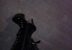 night stroll in my 8 inch platform boots