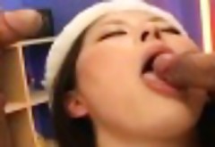 Reo Matsuzaka Santa girl is fucked in mouth and hairy cunt