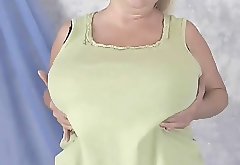BBW-Granny with Huge Boobs - Posing