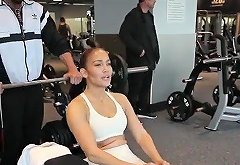 Jennifer Lopez working out in sexy white outfit