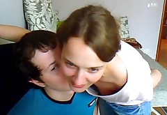 Teen couple in missionary position