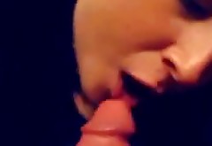 Spoiled black haired emo chick enjoys blowing tool and gets poked doggy
