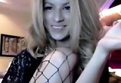 Smoking Cam Whore In Fishnets
