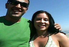 Smiling hot Latina gal desires to provide her boyfriend with a handjob