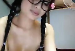 Asian Nerd With Big Breasts