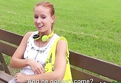 Mofos - Redhead gets picked up in the park