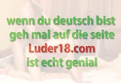 German brunette loves to get cum in her mouth
