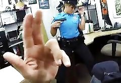 Busty police officer fucked by pawn man